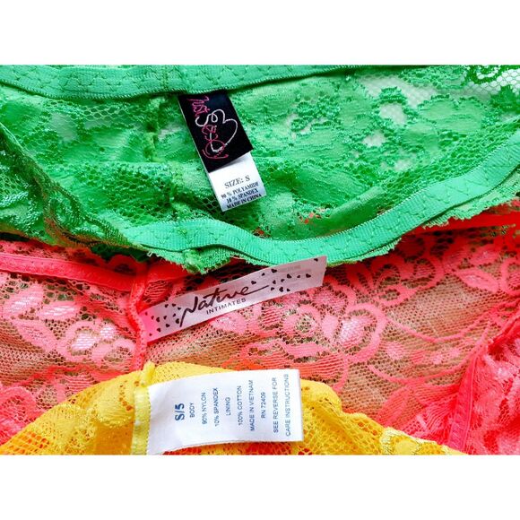 Lot of 3 Native Intimates  Sexy Lace Boyleg Boyshorts Women Panties S-M - Picture 6 of 8